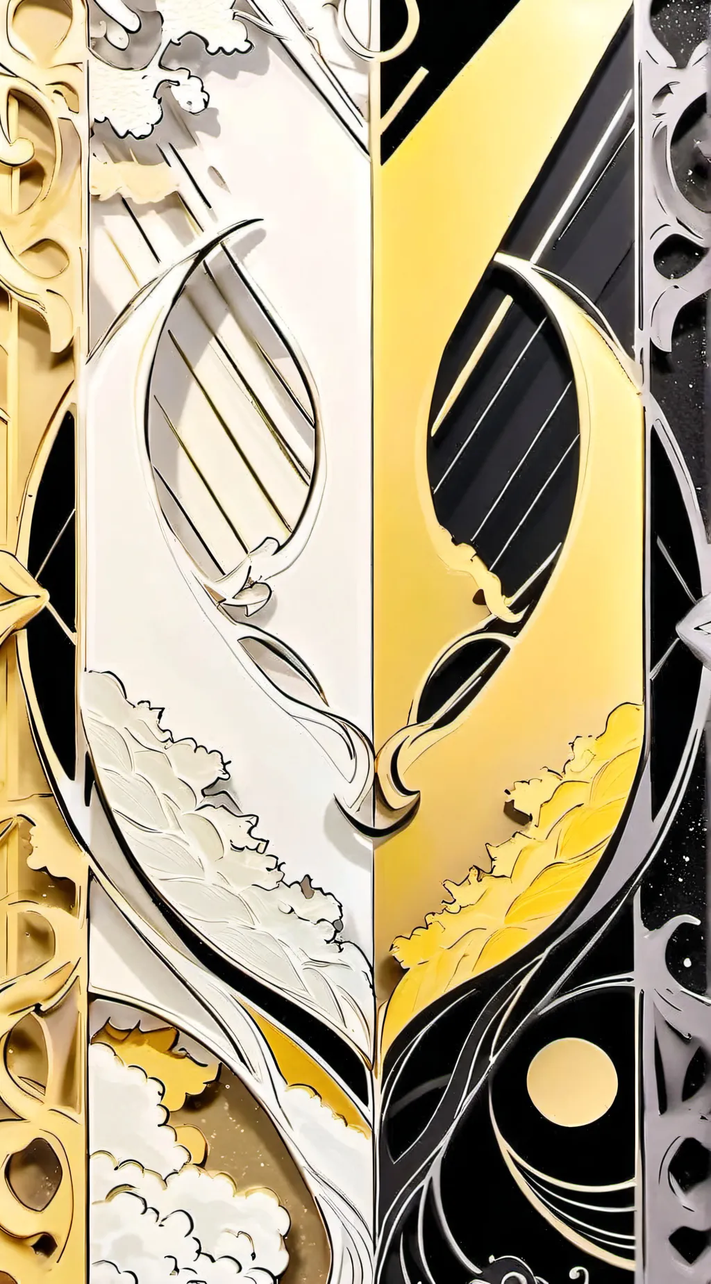 ai character: Yin and yang  background