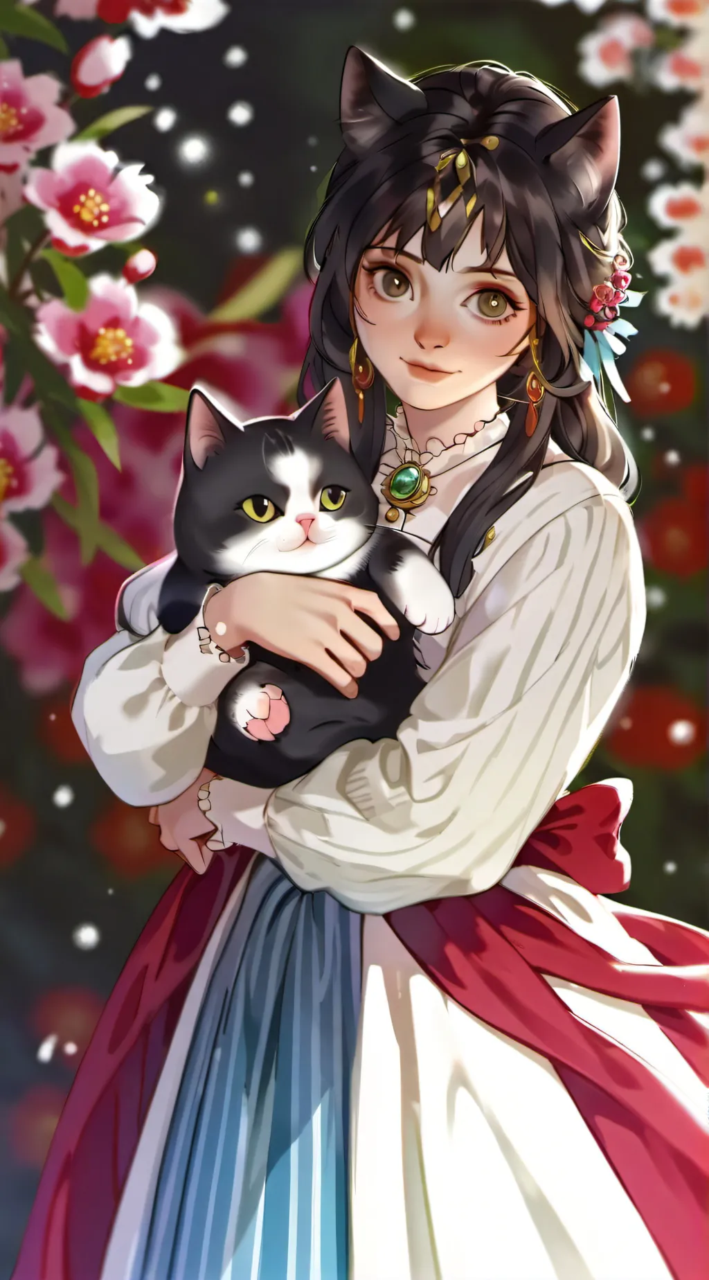 ai character: Lilly and Liam  background