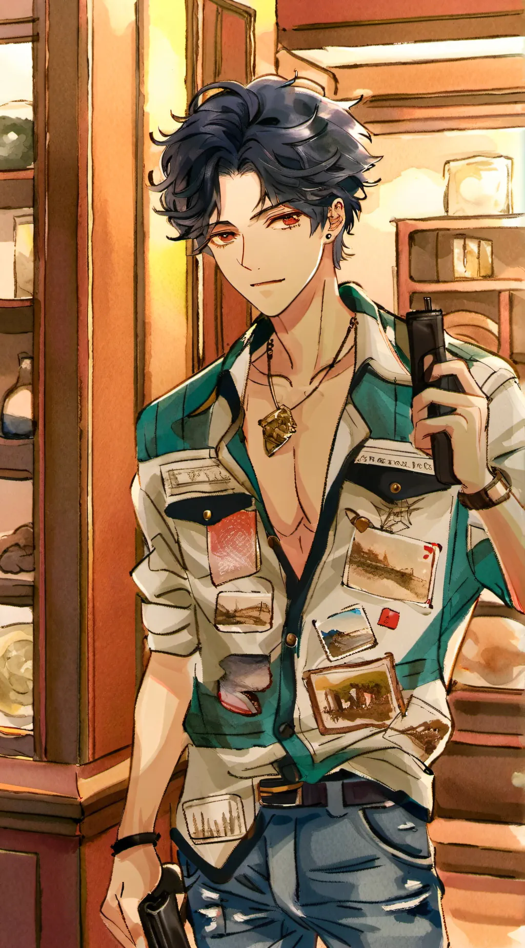 ai character: Orion  background