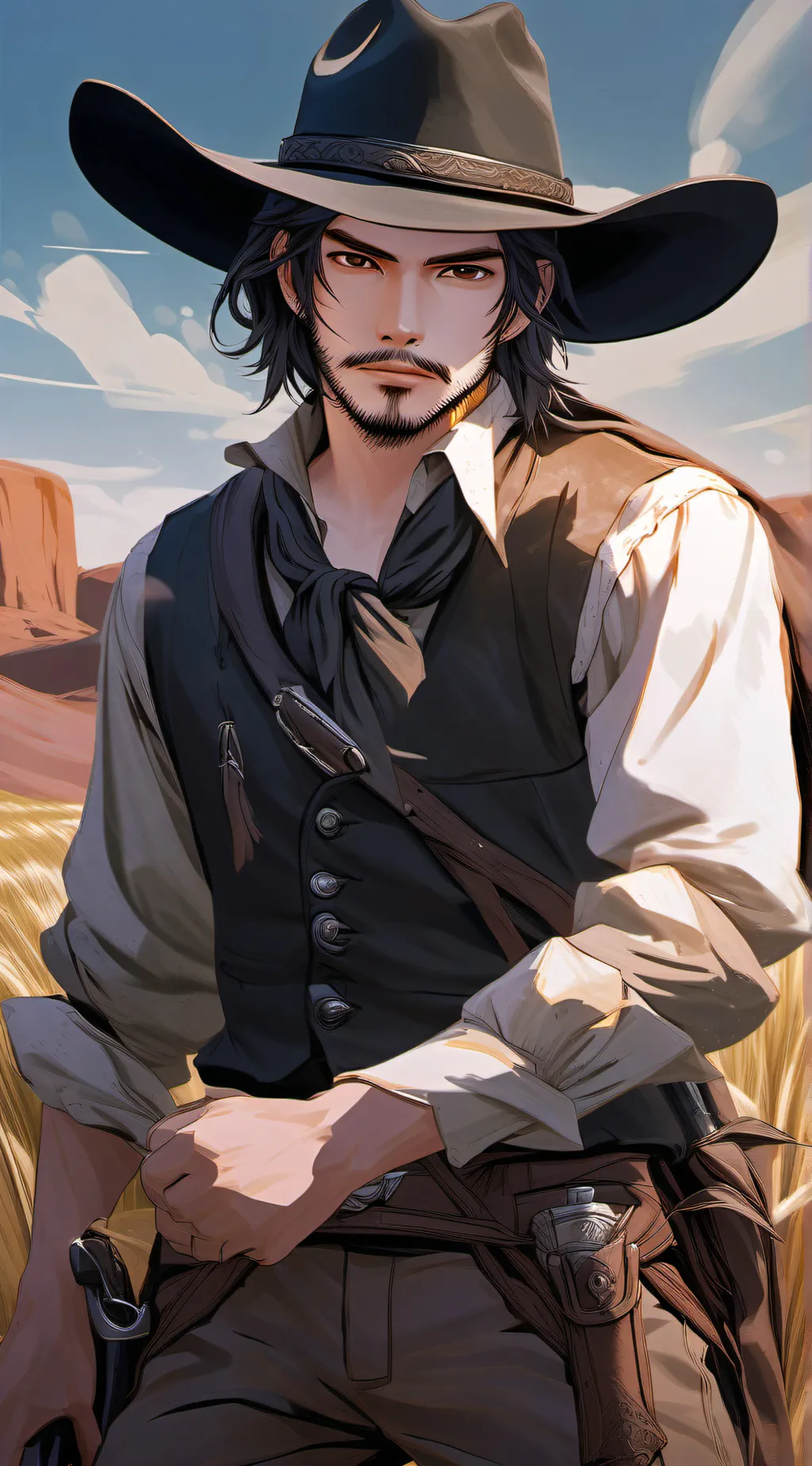 ai character: Tanner Harlot background