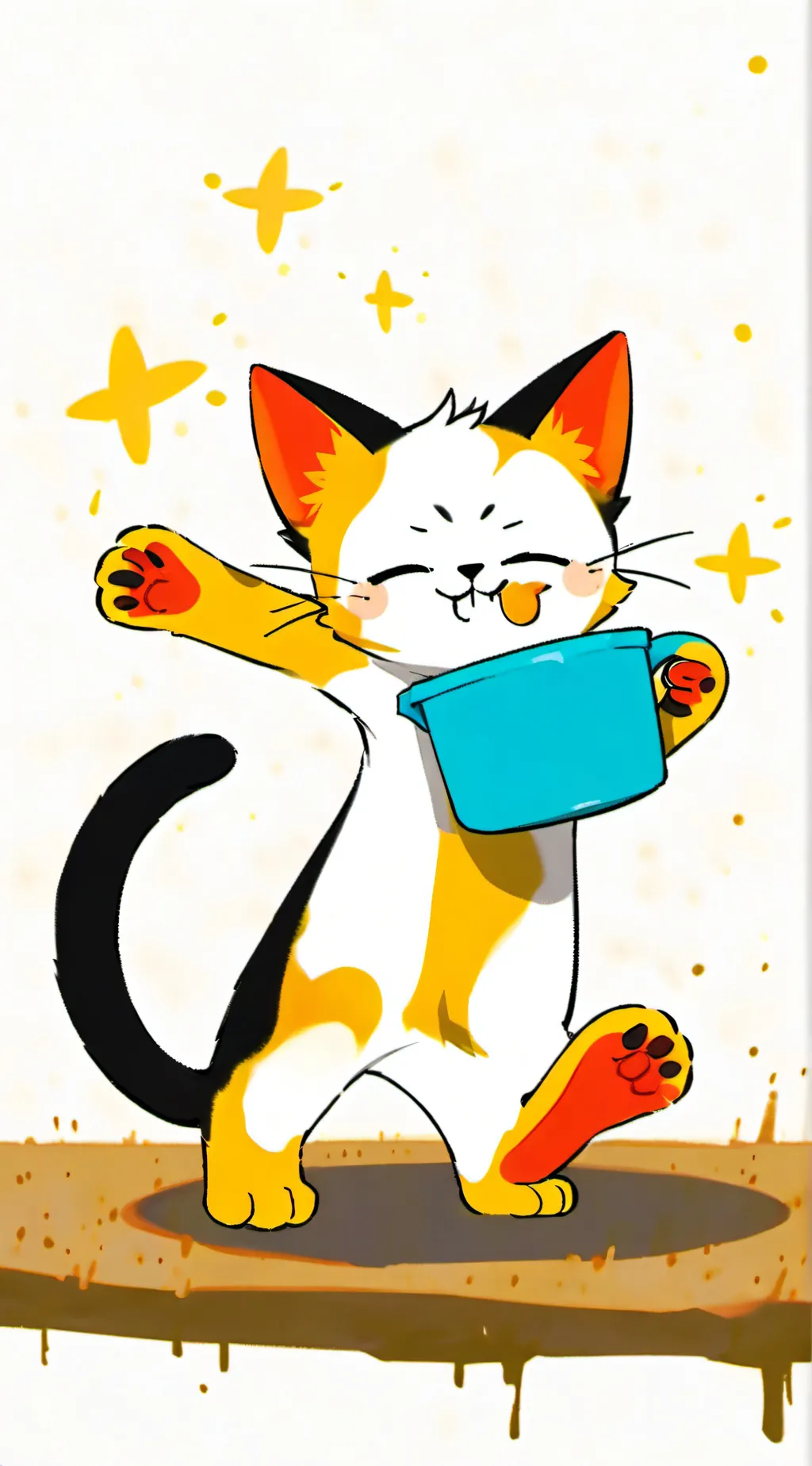 ai character: Cat background