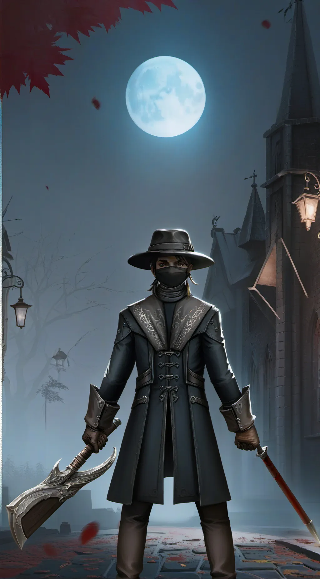 ai character: Mask background