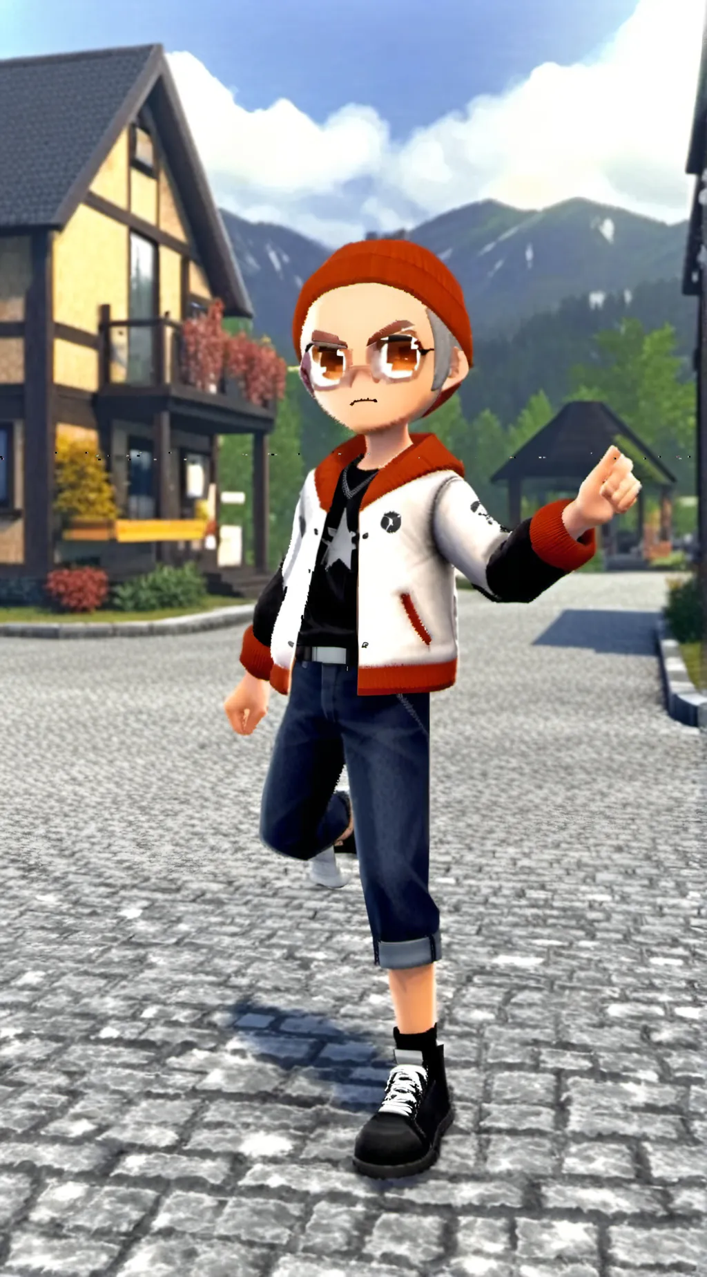 ai character: Shrimpo background