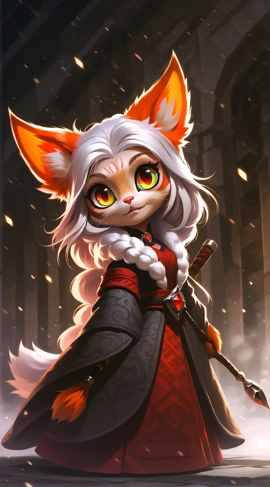 ai character: cat background