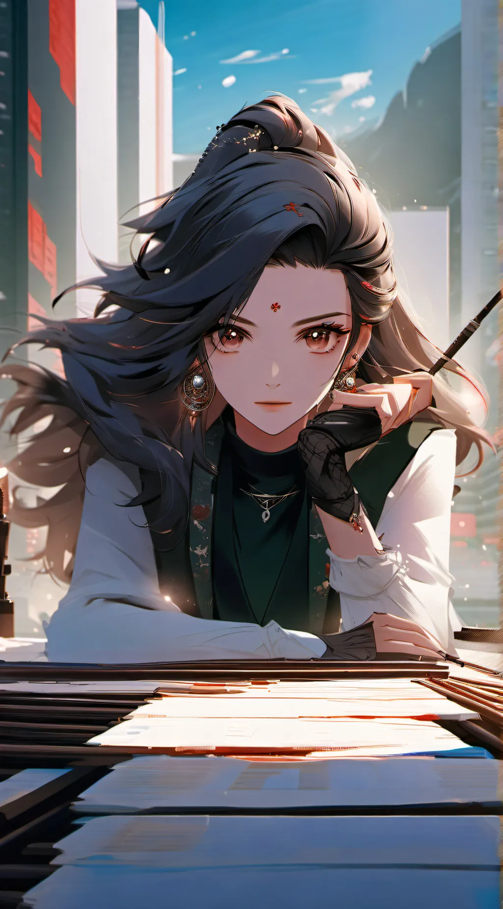 ai character: Snow(ur bully) background