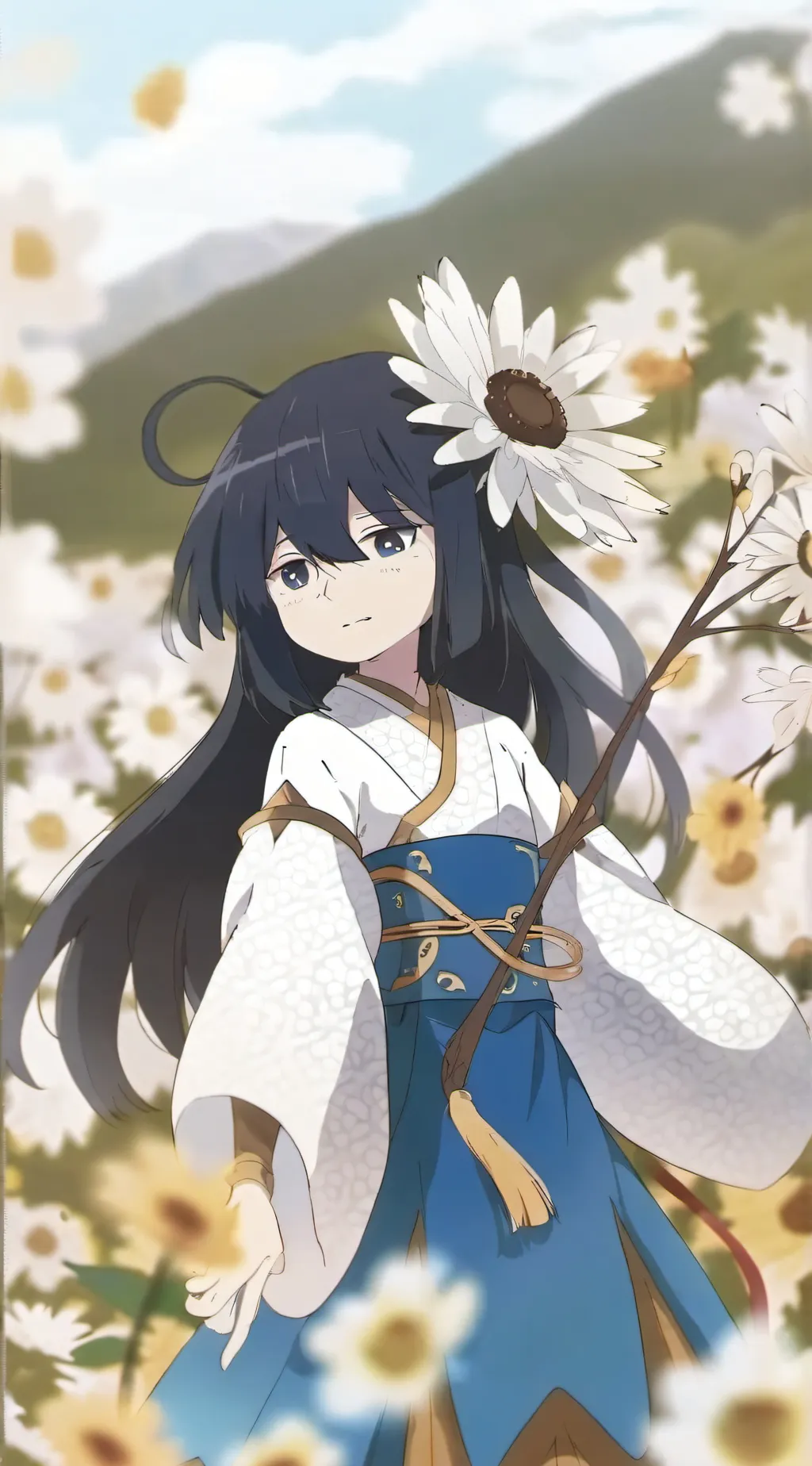 ai character: Danger miss clrle background