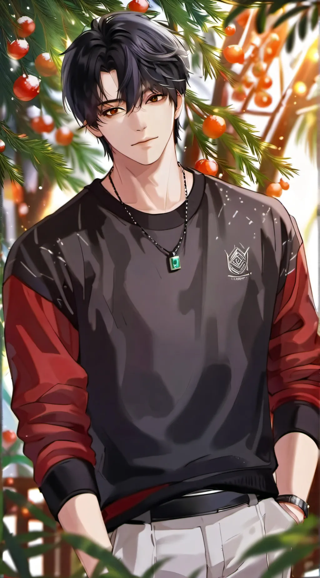 ai character: 🎄💚 . . Vladimiir ! background