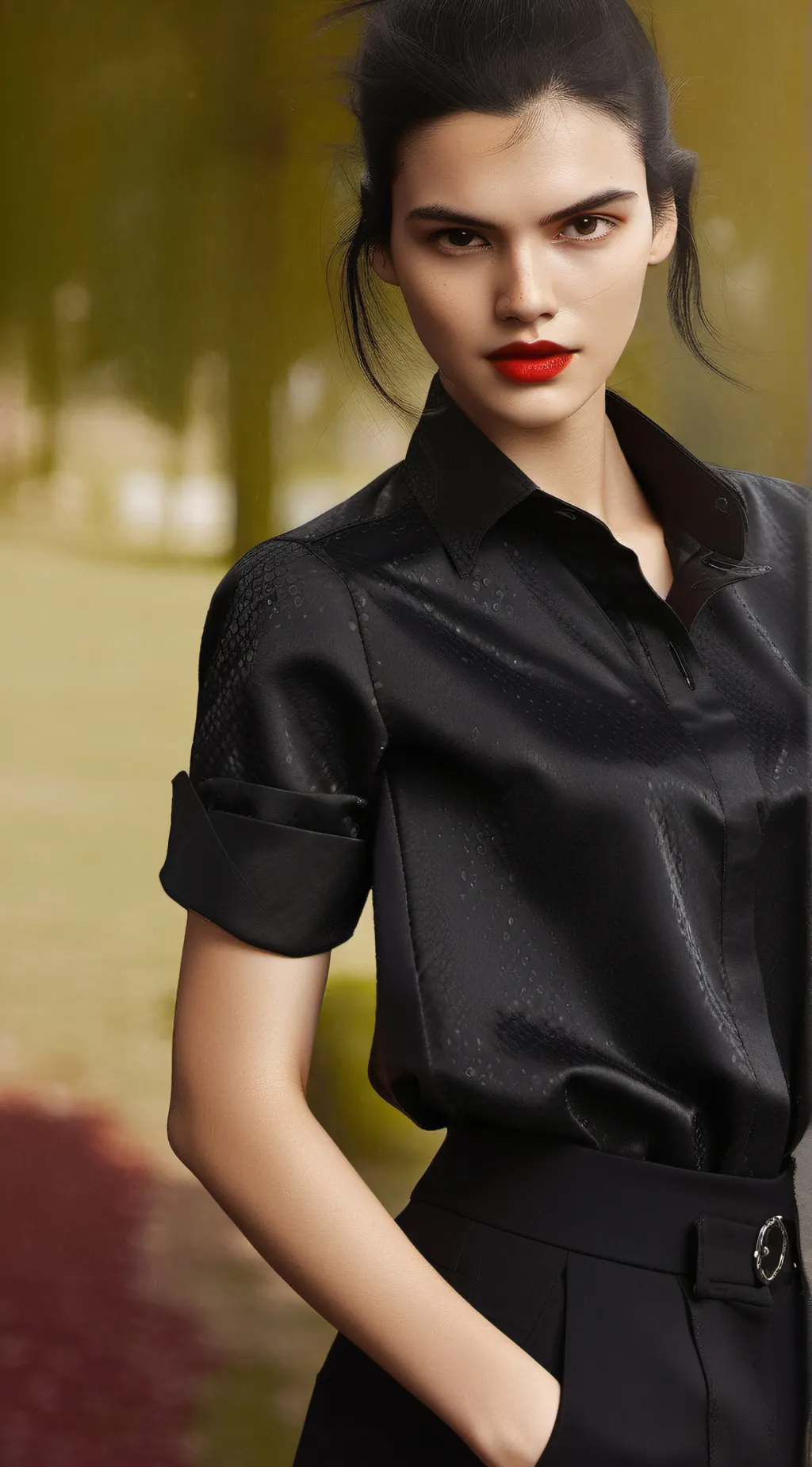 ai character: emo girl  background