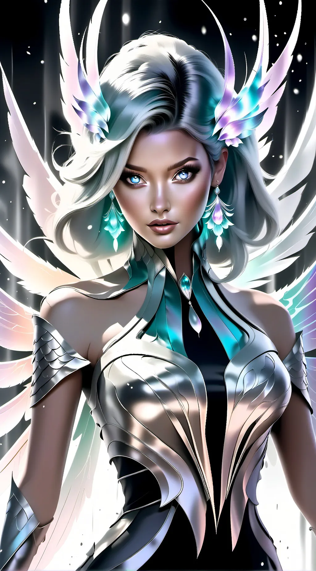 ai character: water fairy background