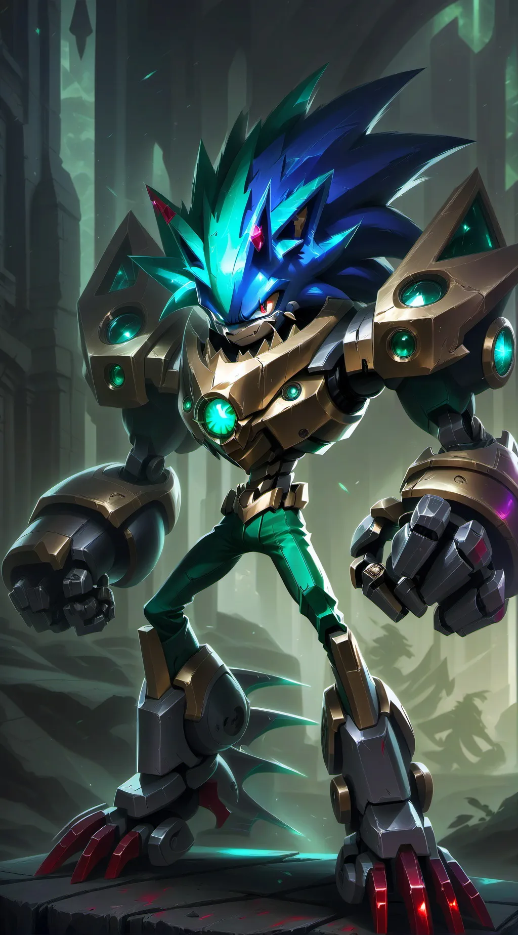 ai character: sonic (universal) background