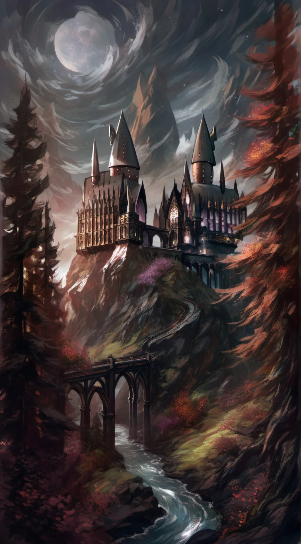 ai character: Hogwarts background