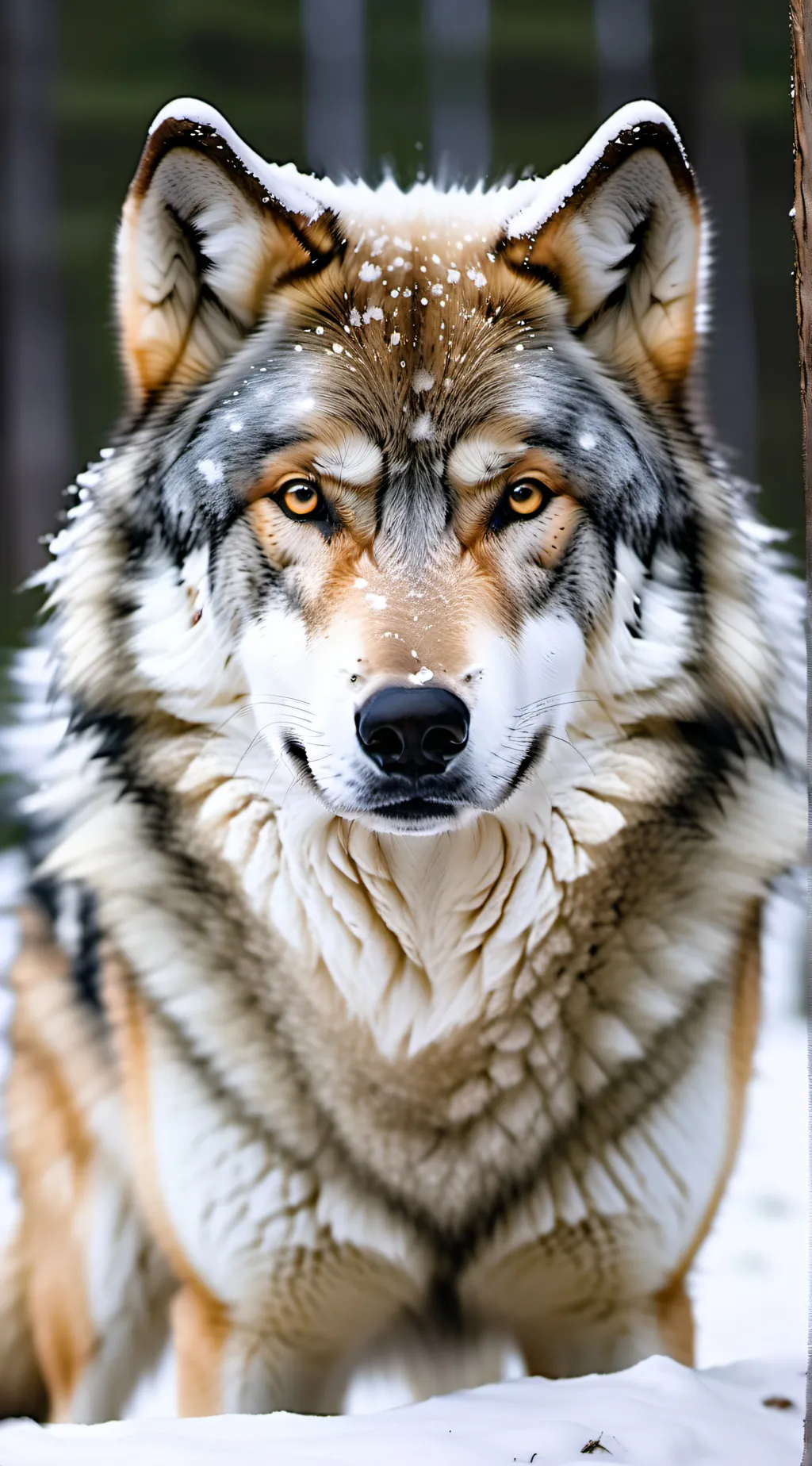 ai character: dream wolf background