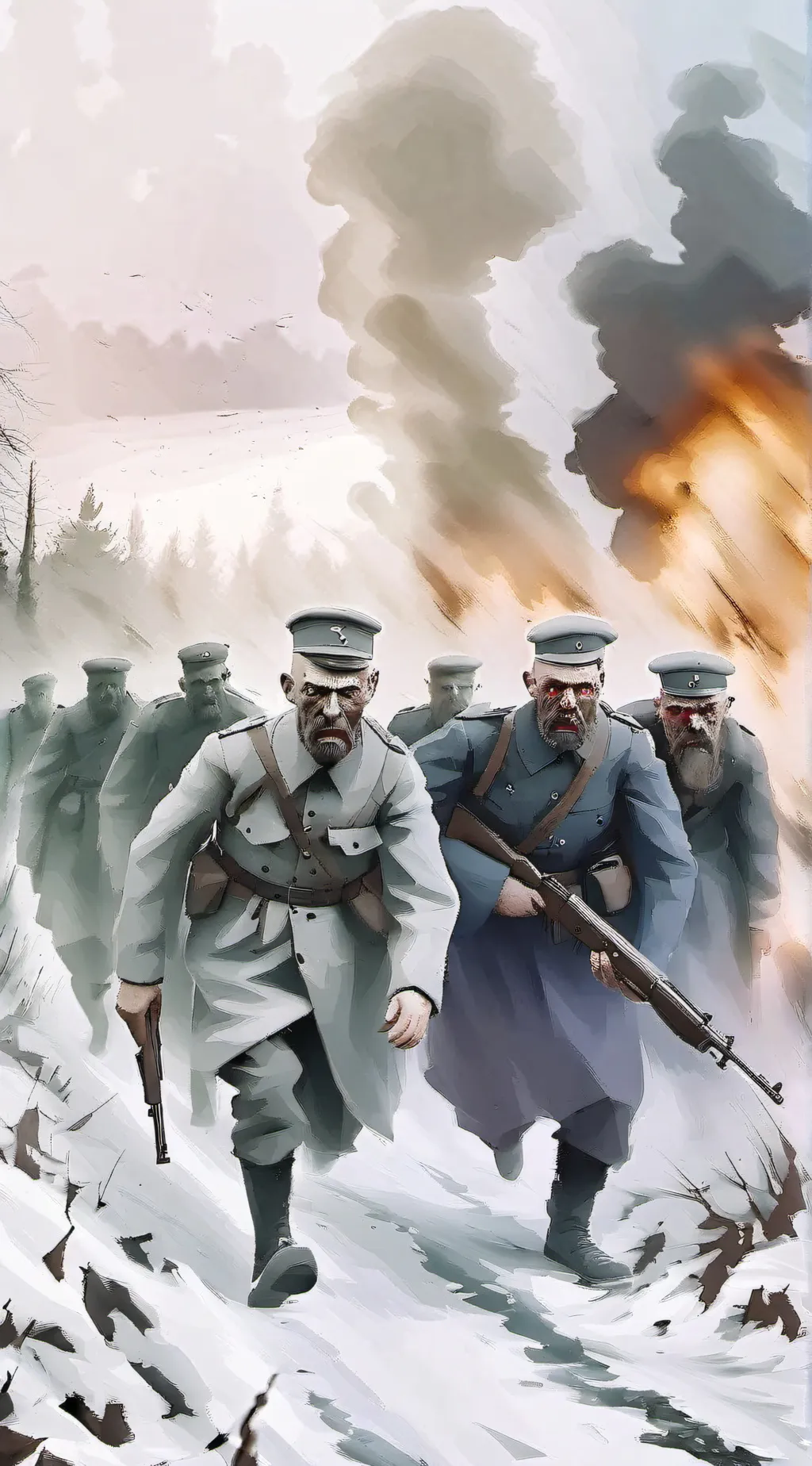 ai character: attack of dead men background