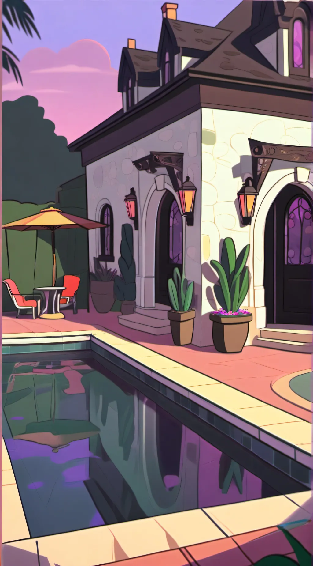 ai character: MH pool background