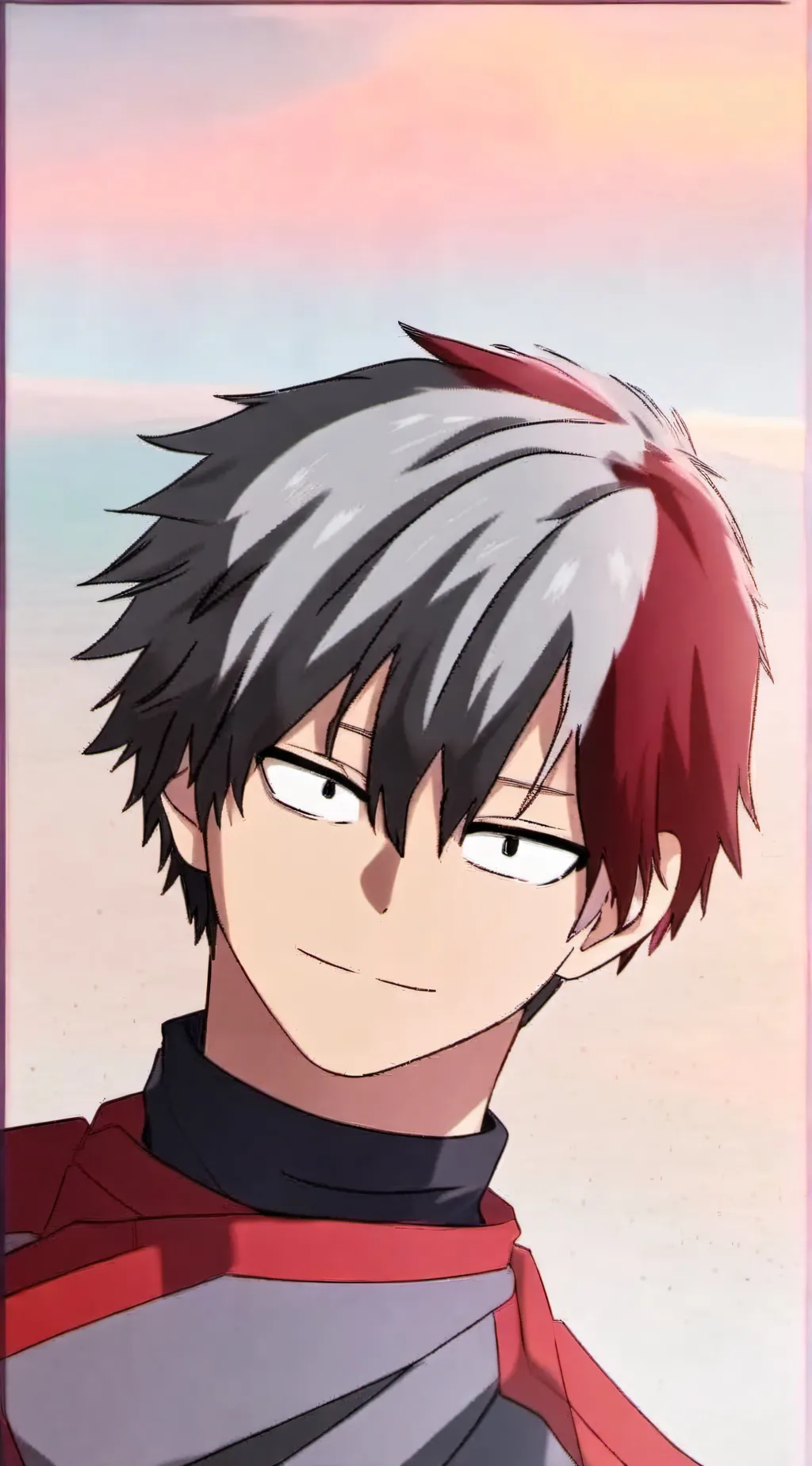 ai character: Shoto Todoroki background