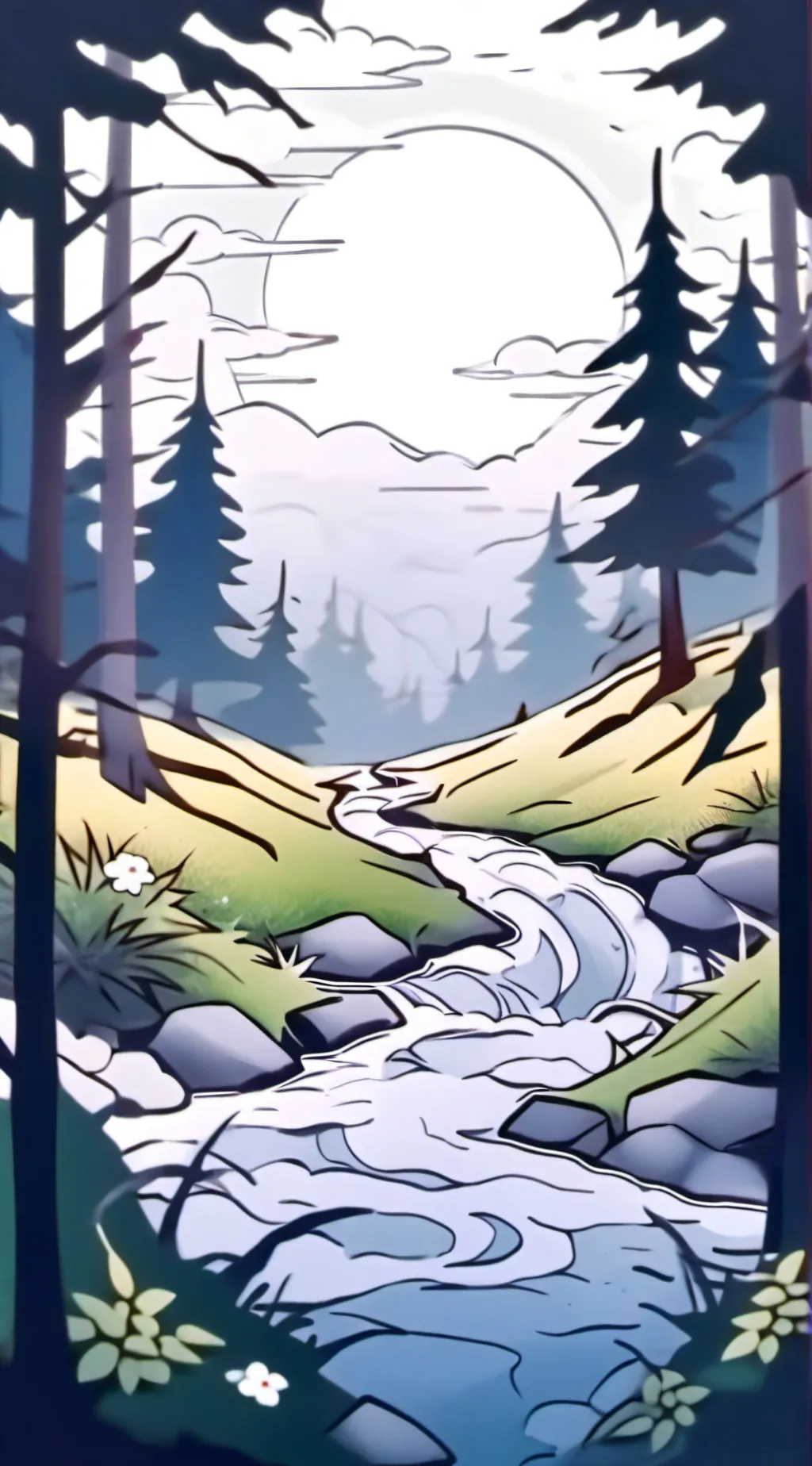 ai character: grass background