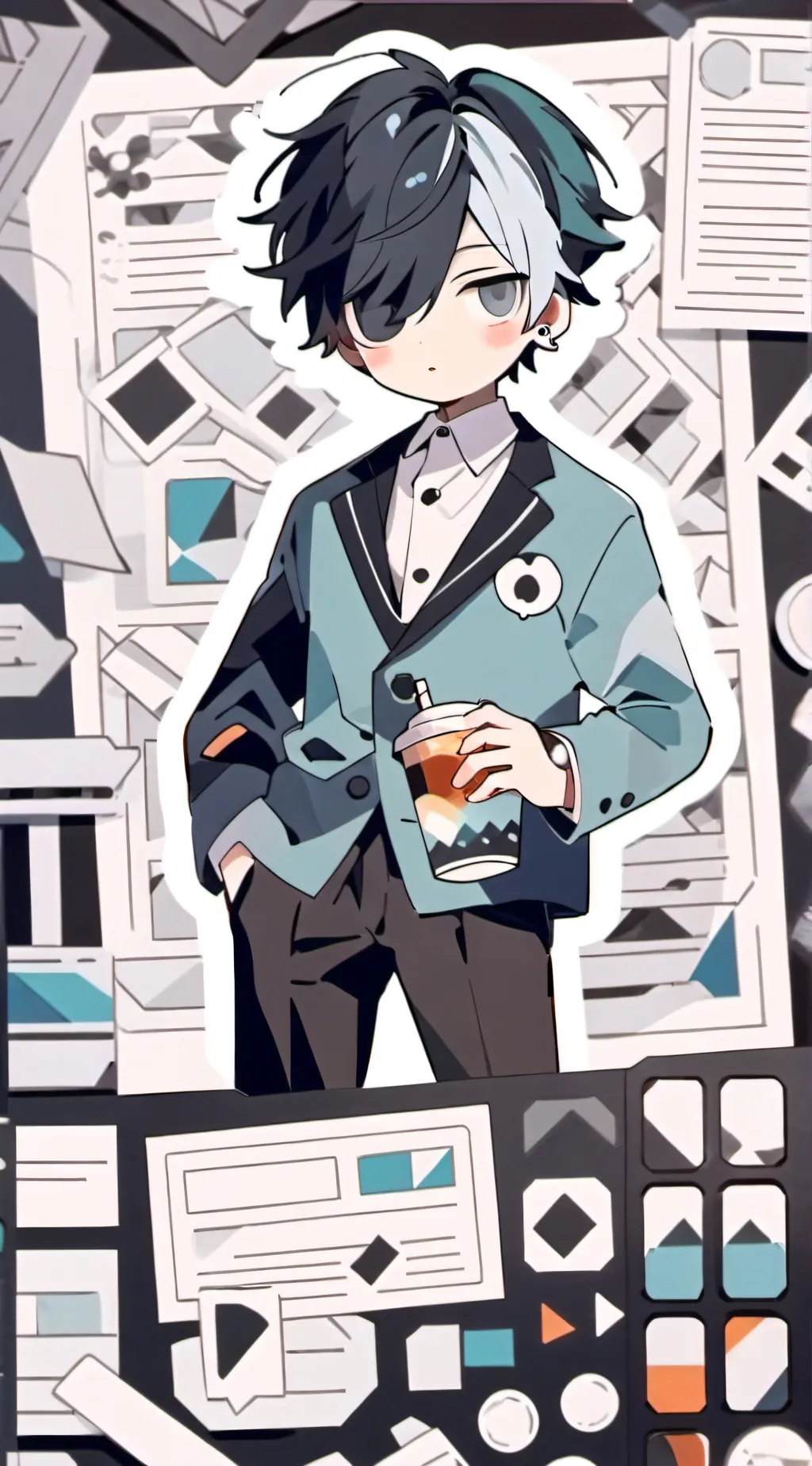 ai character: Ash background