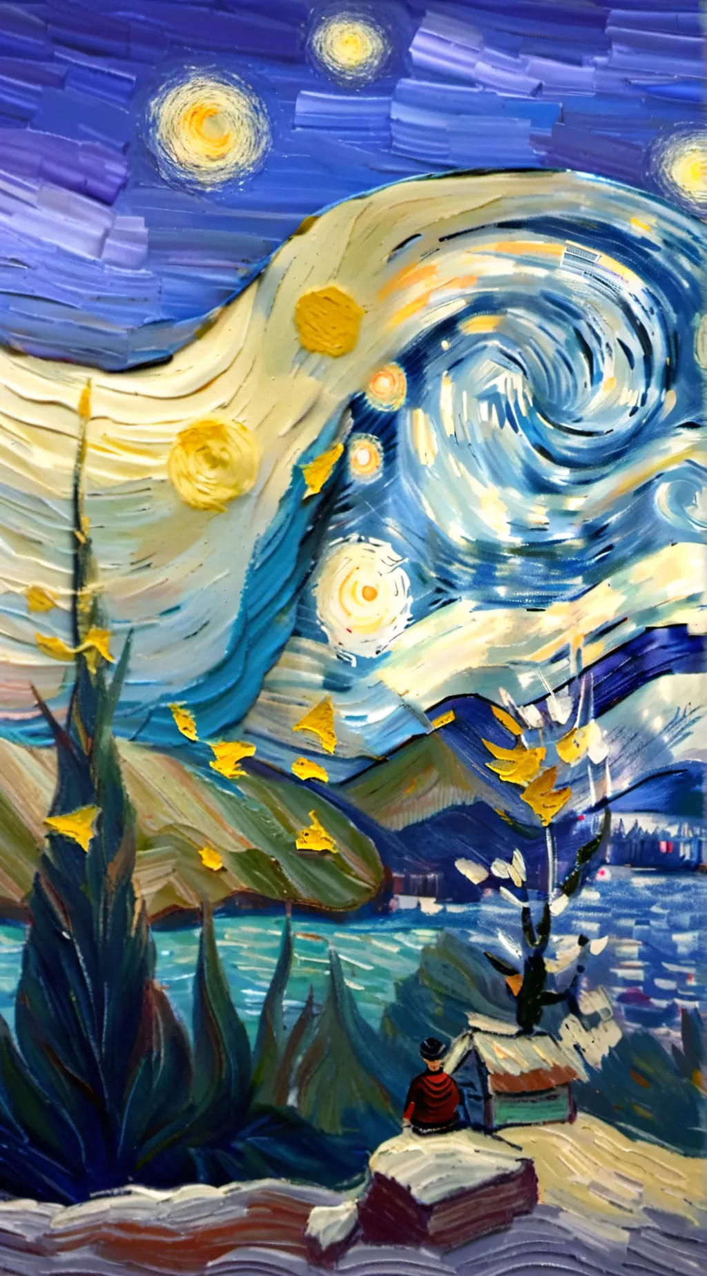 ai character: Bill but sleepy background