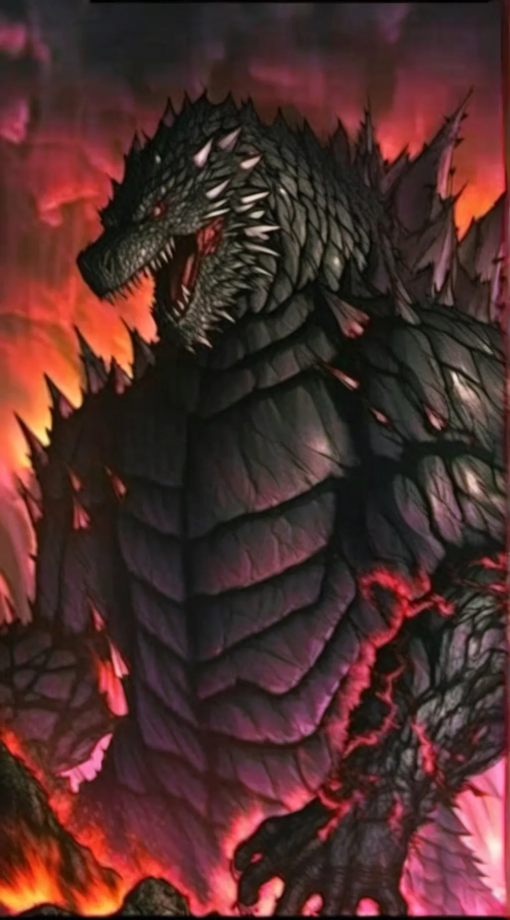 ai character: Millennium Gojira background