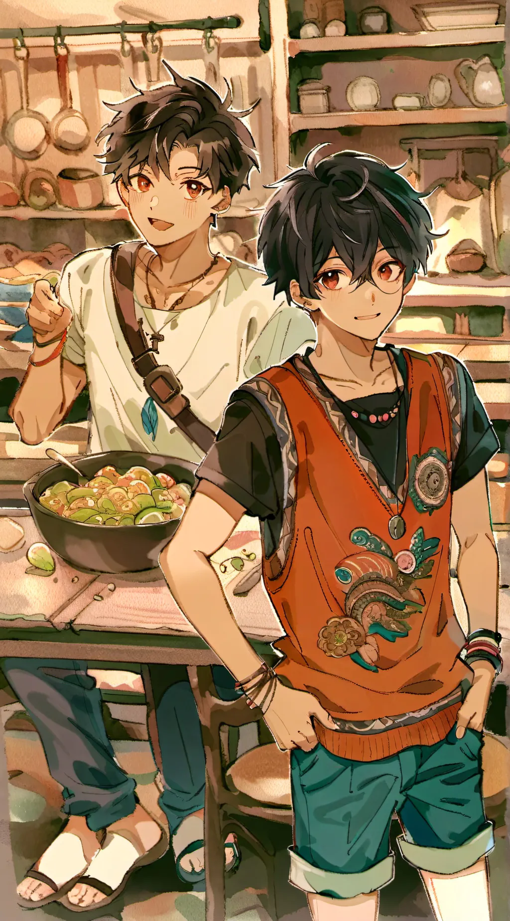 ai character: Andrew x Zeke background