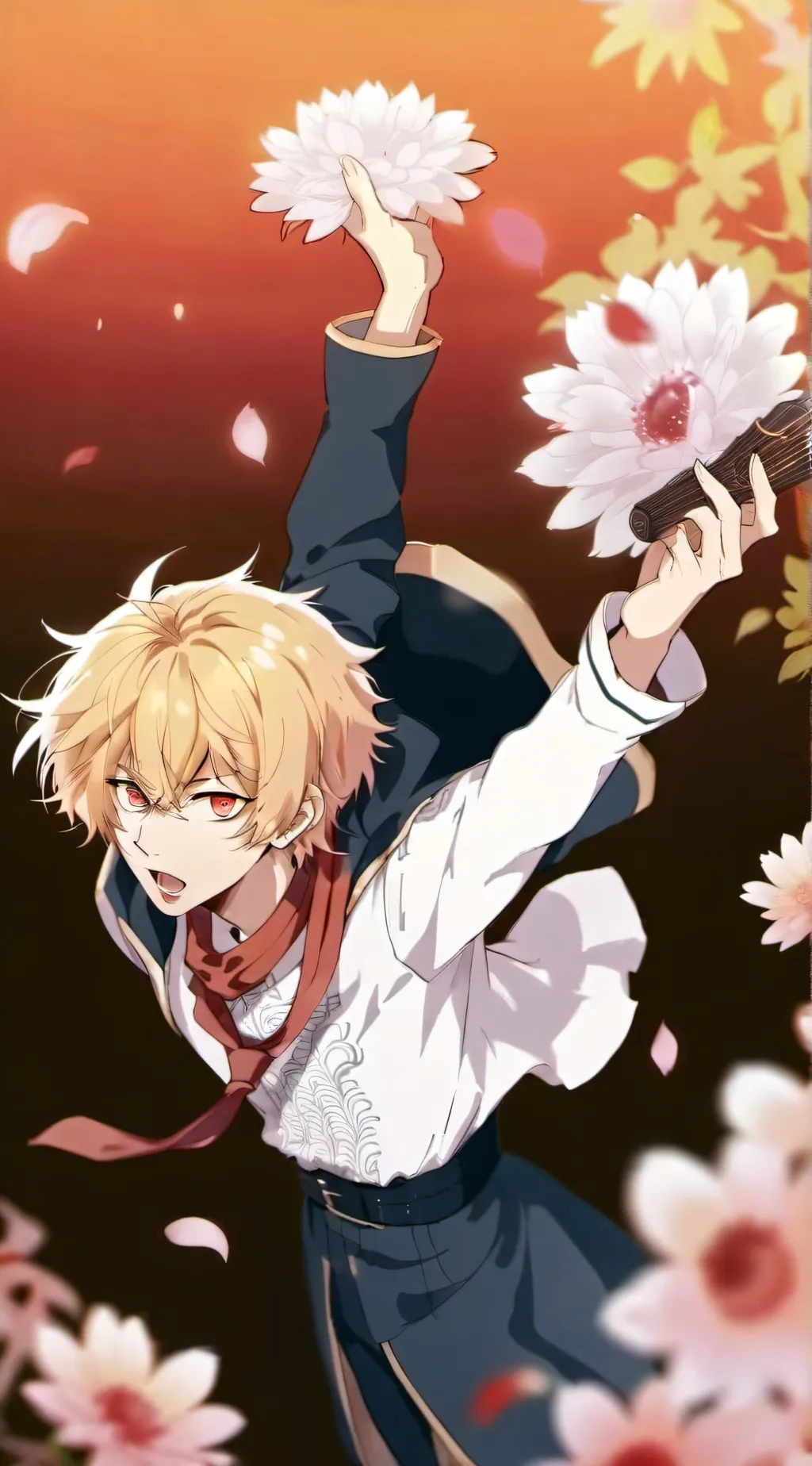 ai character: Werewolf katsuki background