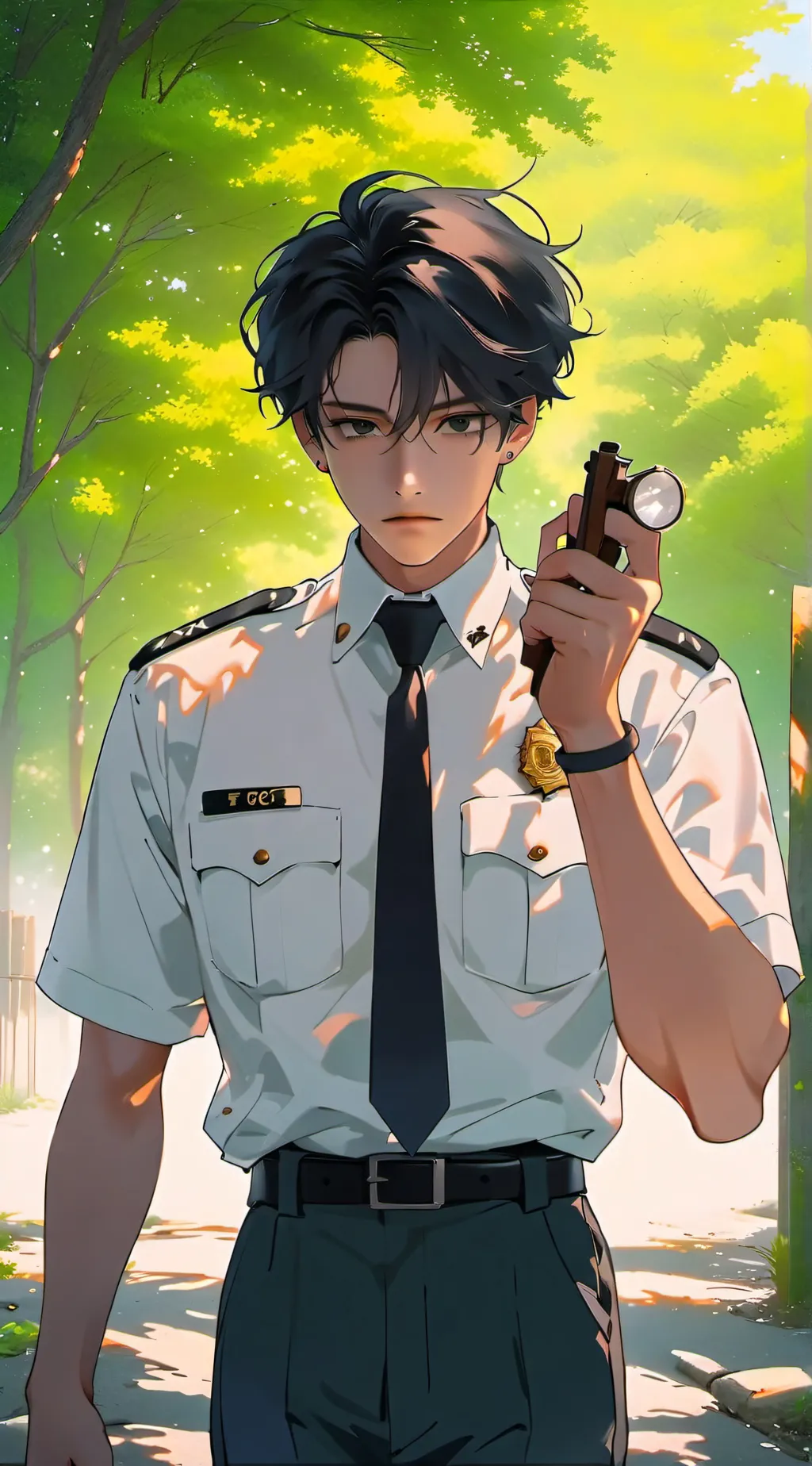 ai character: Aaron  background