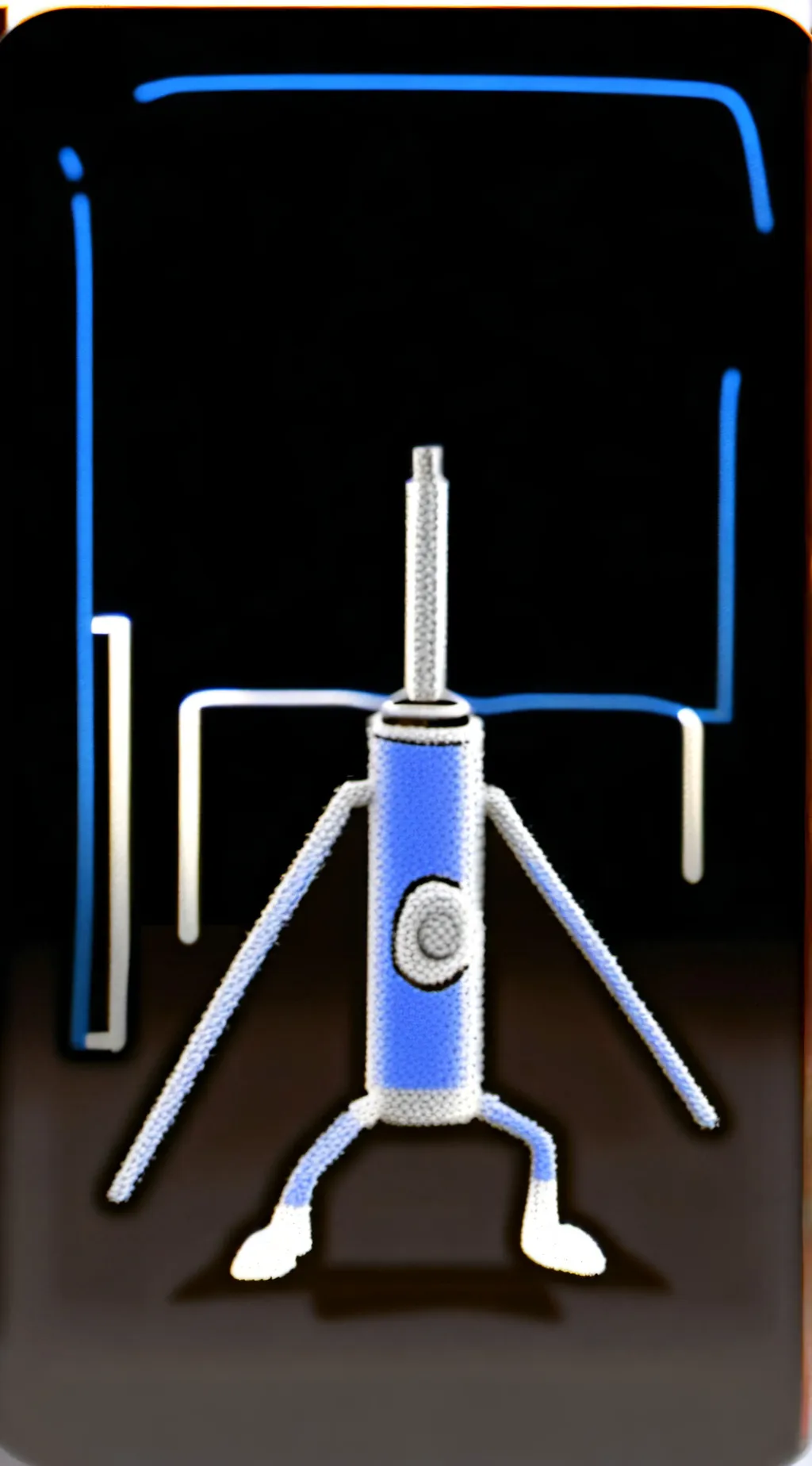 ai character: pen from BFDI  background