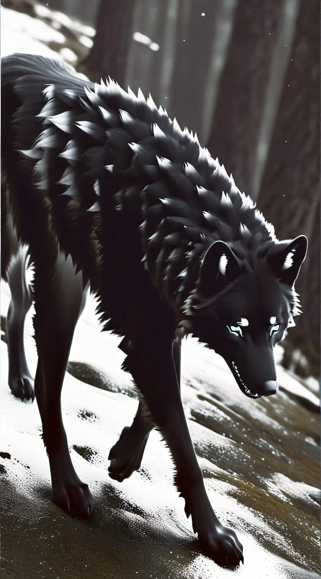 ai character: demon claw background