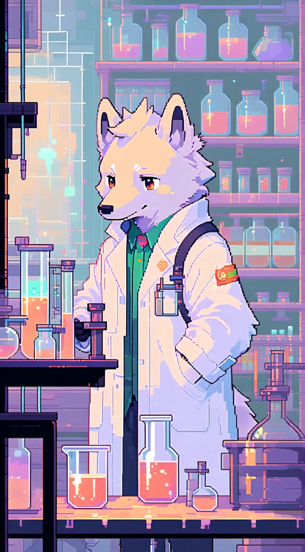 ai character: Furry infection background