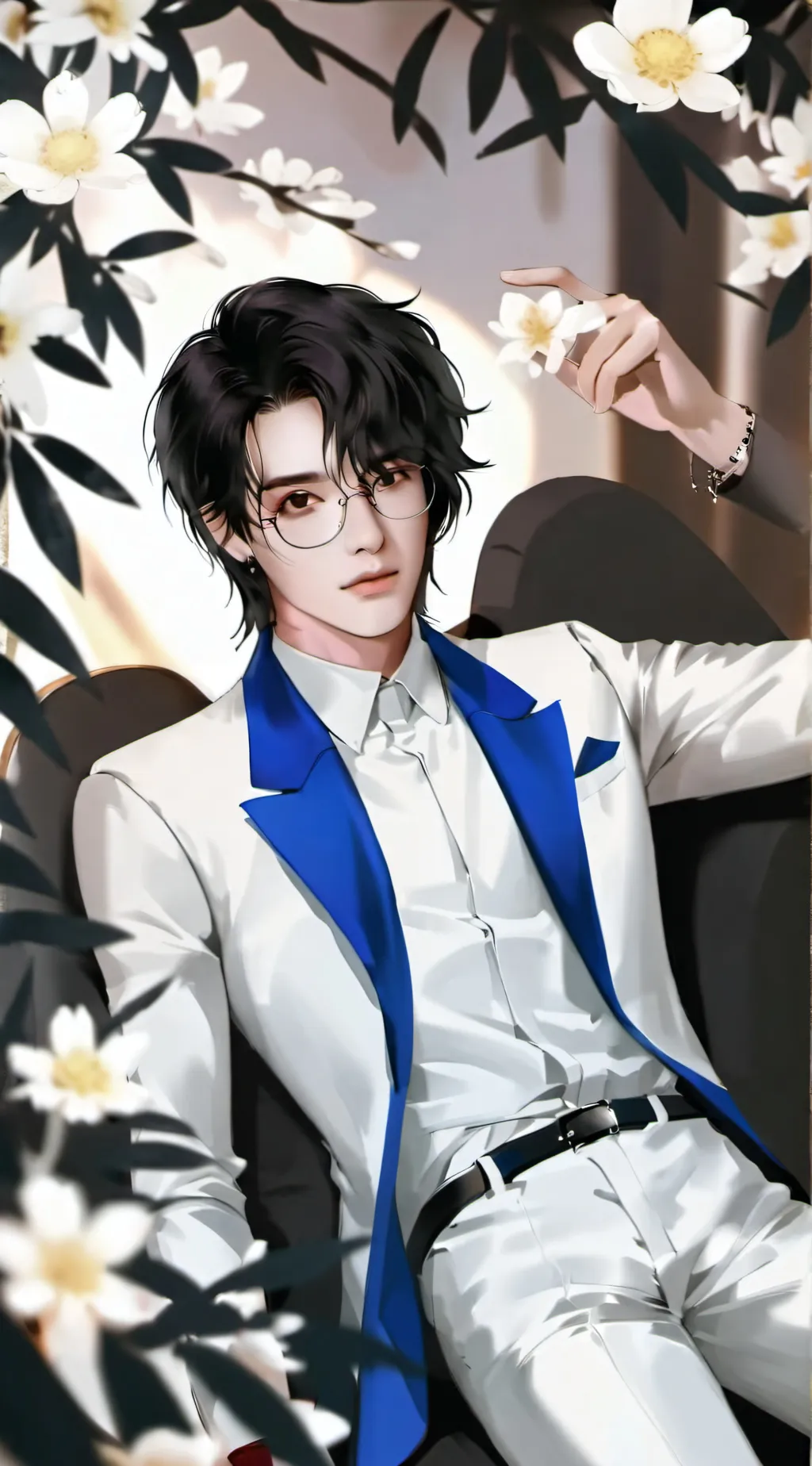 ai character: RED background