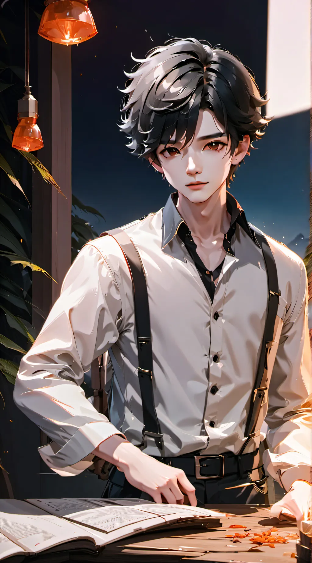 ai character: Carter background