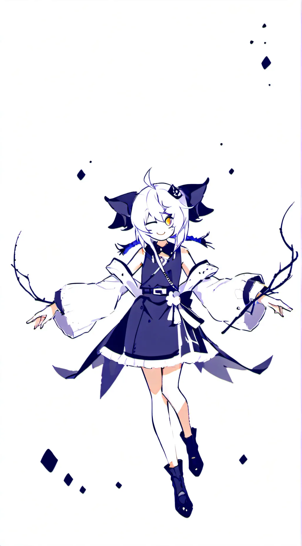 ai character: Miss circle background