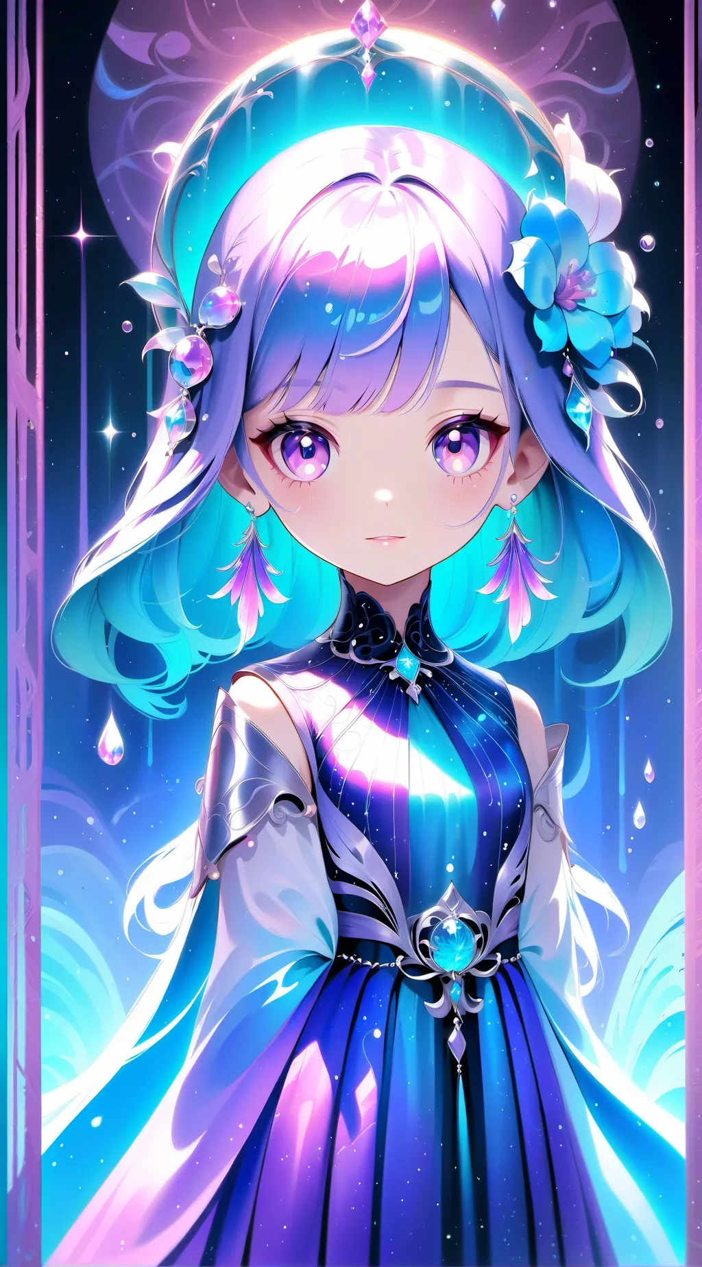 ai character: New girl   rh￼ background