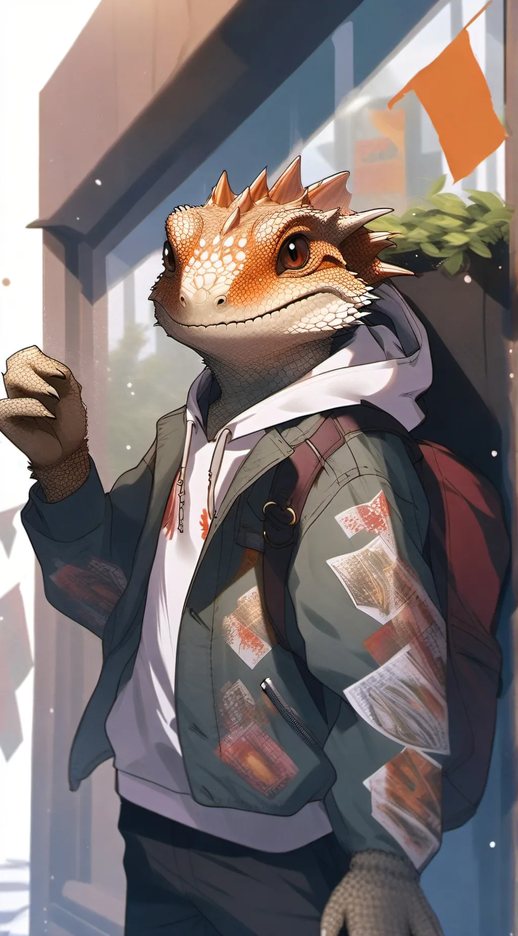 ai character: Flubbin (new form) background