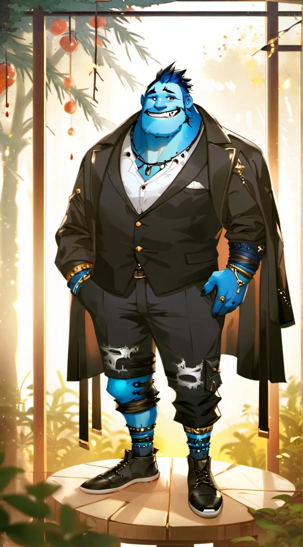 ai character: rainbow friends background