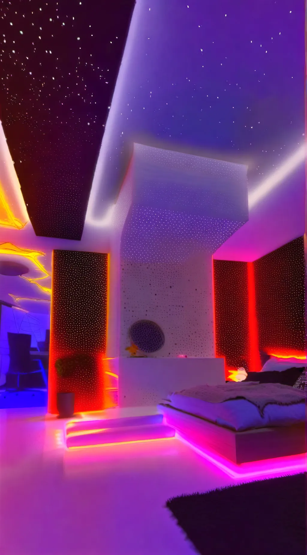 ai character: Sleepover background