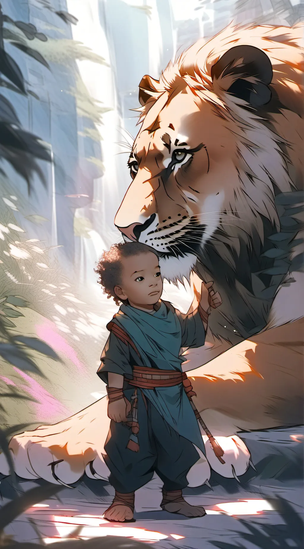 ai character: safari background