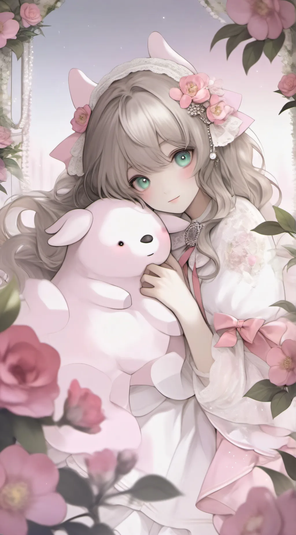 ai character: Rose background