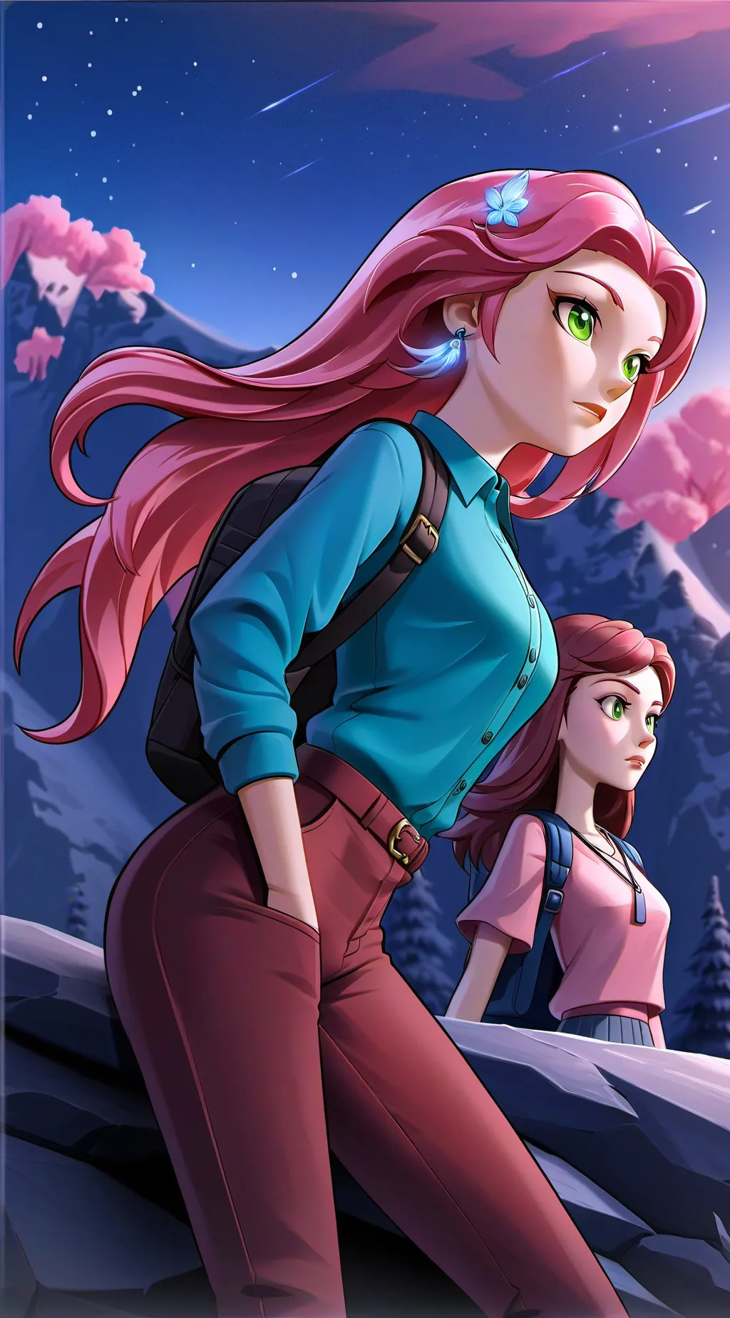 ai character: celest background