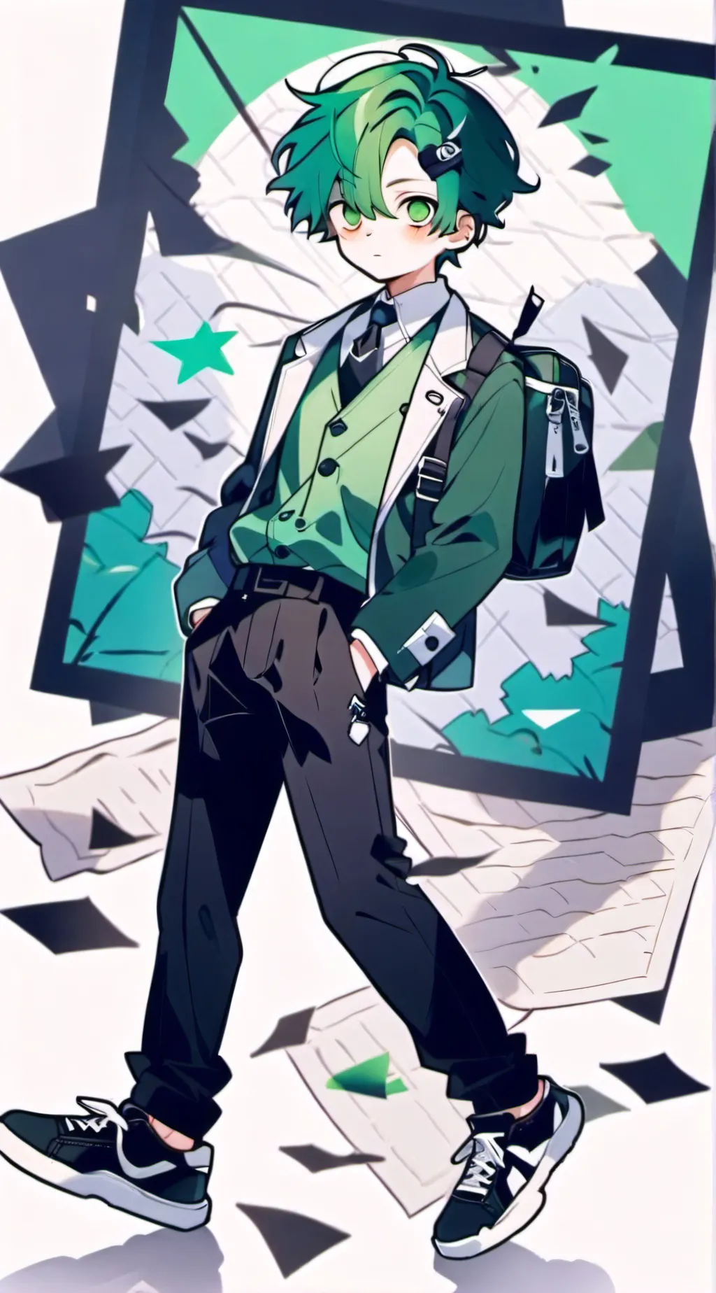 ai character: Melon PG School background