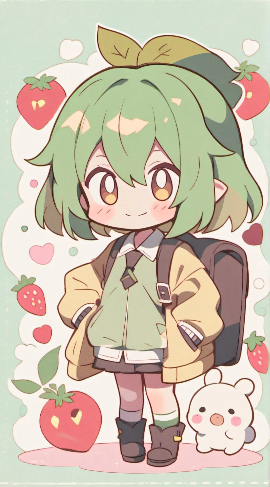 ai character: dekus daughter  background