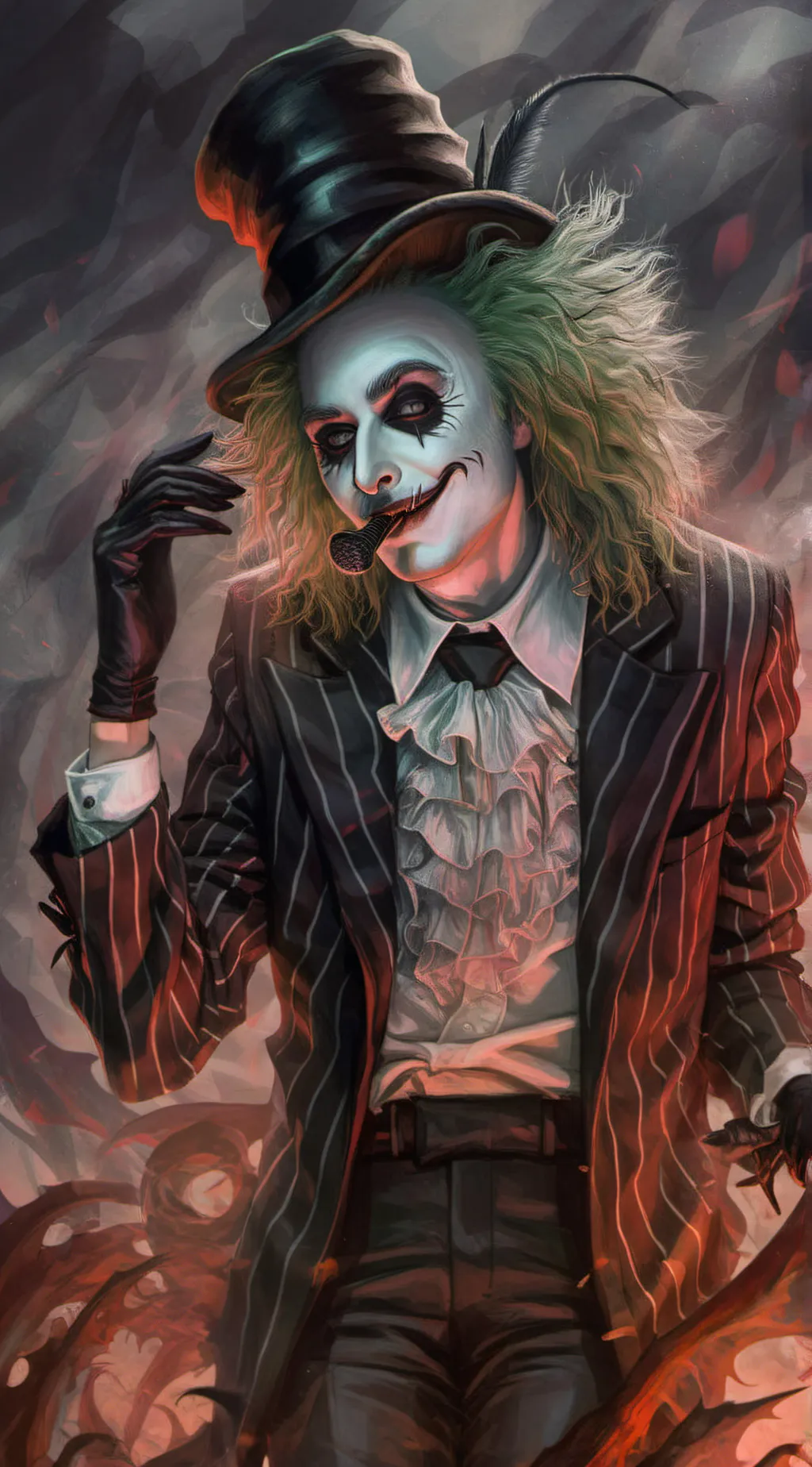 ai character: Finish the lyrics. background