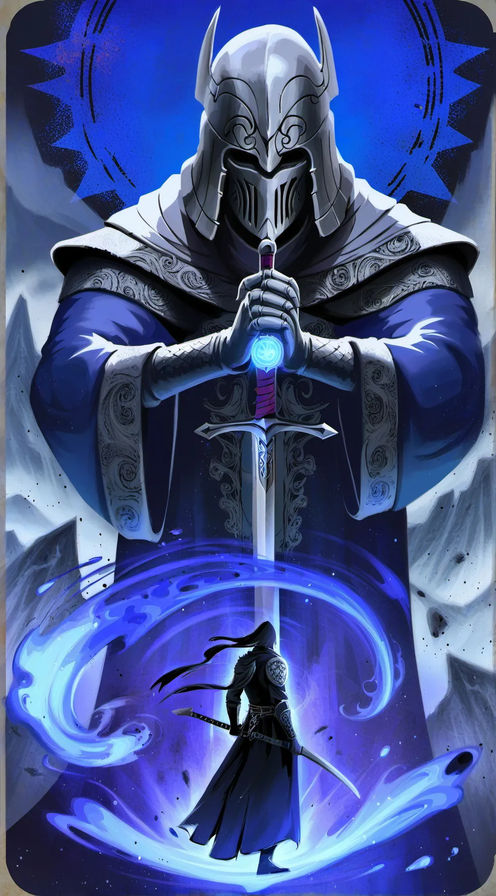 ai character: villian + super background