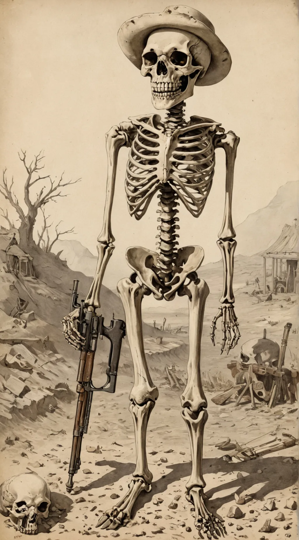 ai character: Skelly background