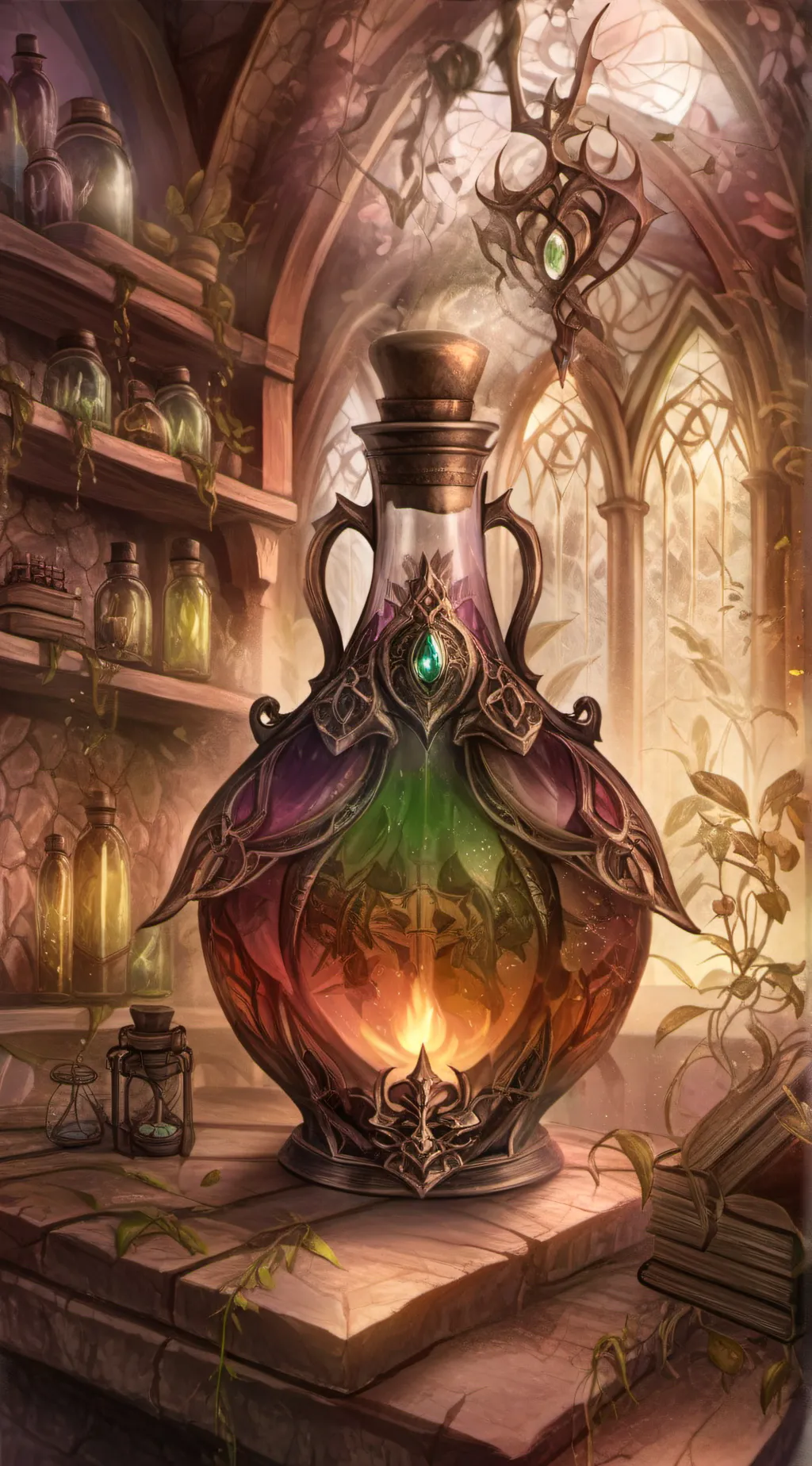 ai character: fox potion v2 background