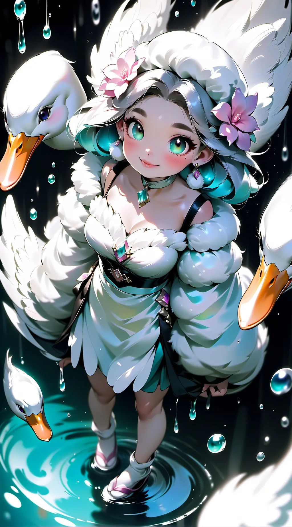 ai character: my pet duck  background