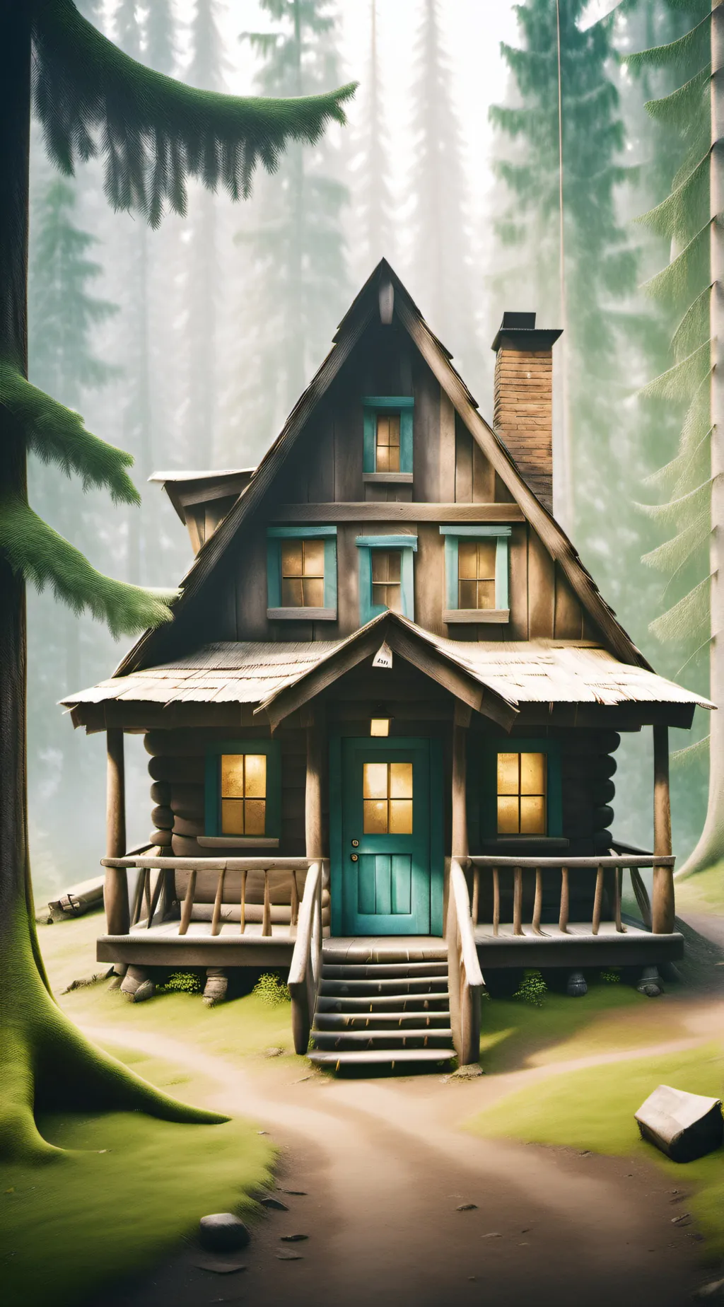 ai character: GravityFalls X mha background