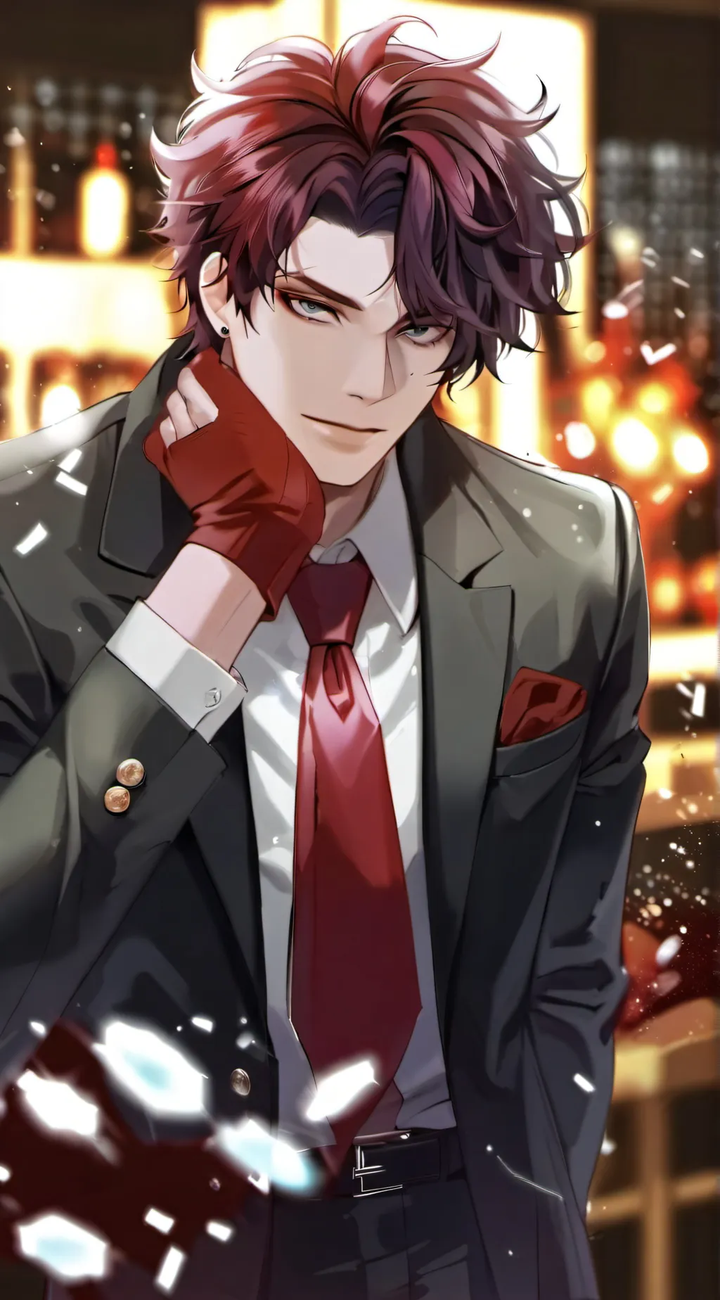 ai character: Agent Red background