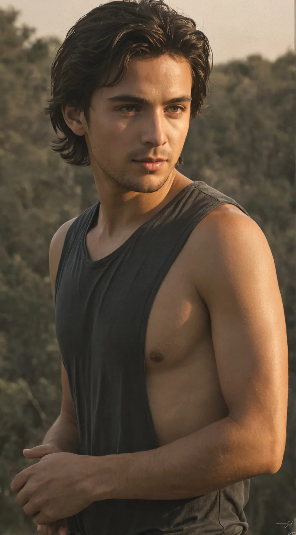 ai character: young Zeus and fam background