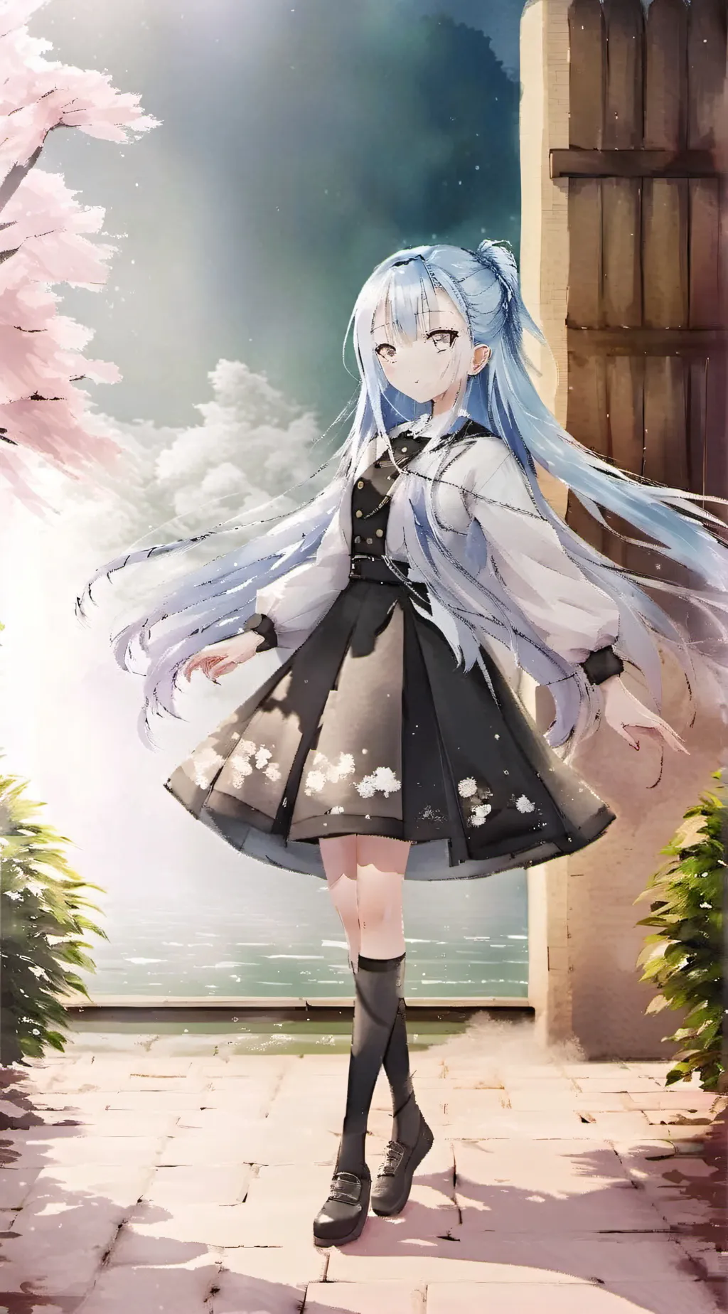 ai character: anime world background